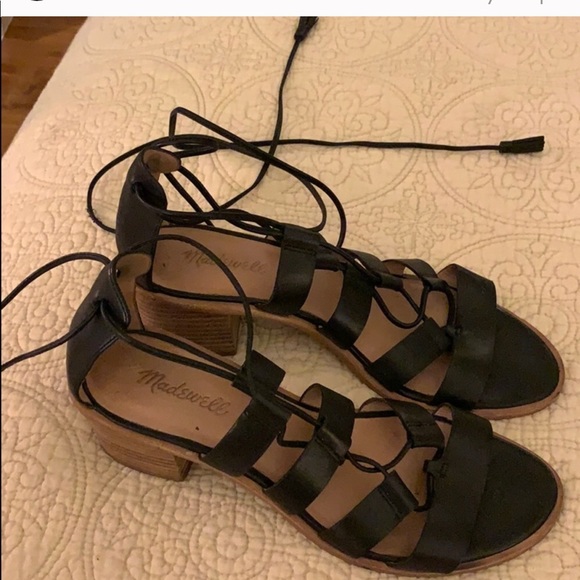 Madewell Daniela Lace up block heel - Picture 3 of 3